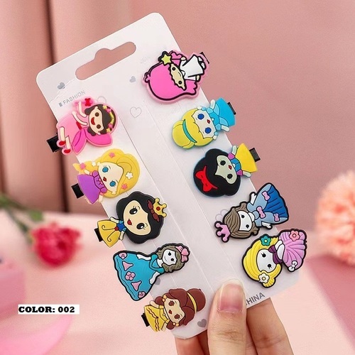 10 PIECE COLORFUL HAIRPINS / BA-0189 - COLOR MIXED
