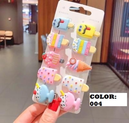 10 PIECE COLORFUL HAIRPINS / BA-0191 - COLOR MIX ICECREAM