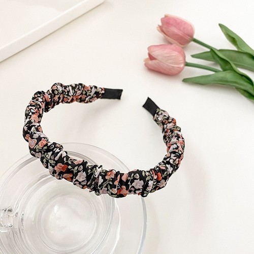 FLORAL HEADBAND / WA-0073 - COLOR BLACK