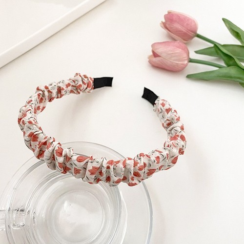 FLORAL HEADBAND / WA-0061 - COLOR RED