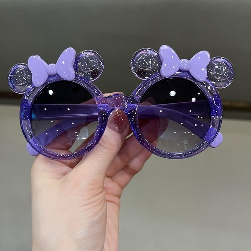 BOW SUNGLASSES FOR GIRLS / BA-0212 - FRAME COLOR: ICE PURPLE