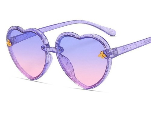 LOVE SUNGLASSES FOR GIRLS / BA-0216 - COLOR: PURPLE ON TOP AND PINK ON BOTTOM