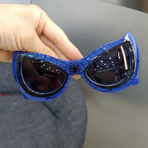 CARTOON SUNGLASSES FOR BOYS AND GIRLS / BA-0220 - FRAME COLOR: DARK BLUE LENS COLOR: SINGLE GLASSES