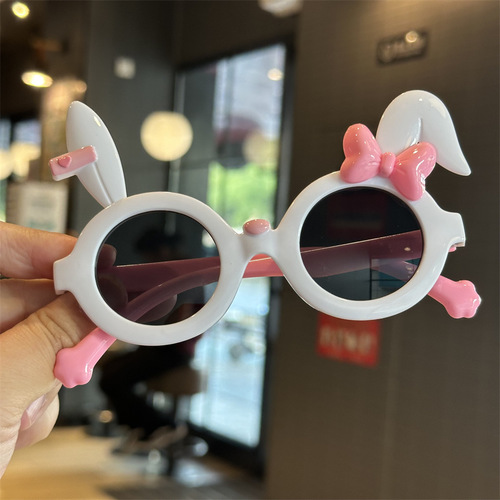 BUNNY SUNGLASSES / BA-0234 - FRAME COLOR: WHITE- LONG EARED RABBIT