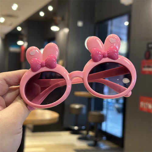 BUNNY SUNGLASSES / BA-0236 - FRAME COLOR: PINK- LOVE RABBIT