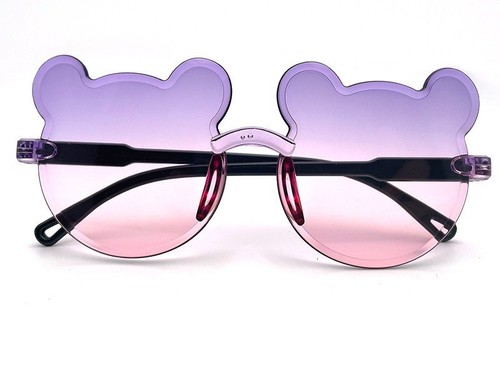 CARTOON SUNGLASSES / BA-0246 - LENS COLOR: PURPLE ON TOP, YELLOW ON BOTTOM