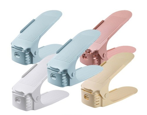DOUBLE-LAYER SHOE RACK THICKENED / HM-0351 - 5 PIECES / PACK OF 10 SHOES