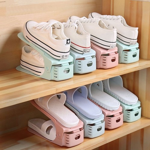 DOUBLE-LAYER SHOE RACK / HM-0353 - COLOR: BLUE