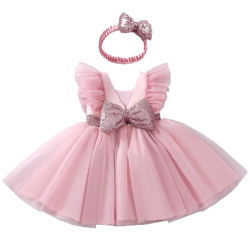 PRINCESS GOWN / BB-0375 - COLOR
PINK WITH HEADBAND SIZE 60CM
