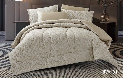 RIVA JACQUARD TWO PIECE QUILT-6 PIECES / HM-0455 - DOUBLE BROCADE 240X260SHEET 200X200
PILLOWCASE 4