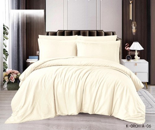 OSHA HOTEL BROCADE 6 PIECES / HM-0370 - DOUBLE BROCADE 240*260 SHEET 200*200 PILLOWCASE: 4 PIECES