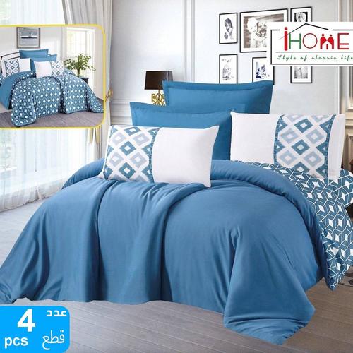 لحاف ديباج ساره ٤ قطع نفرونص / HM-0372 - ديباج نفر ونص ١٦٠*٢٣٠ شرشف سير ١٢٠* ٢٠٠ ٢ وجه مخاد