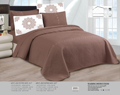 6-PIECE DOUBLE COMPRESSED COMFORTER / HM-0477 - SIZE 240X260CM