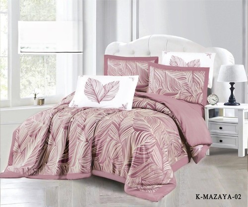 MAZAYA JACQUARD COMFORTER-6 PIECES / HM-0493 - BROCADE DOUBLE 240X260SHEET 200X200
PILLOW CASE 4