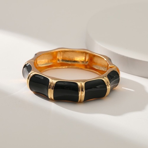 FASHION BRACELET / WA-0249 - COLOR: BLACK GOLD