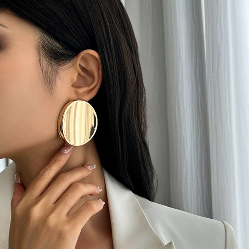 GLOSSY EARRINGS / WA-0265 - COLOR: 04 GOLD (3494)