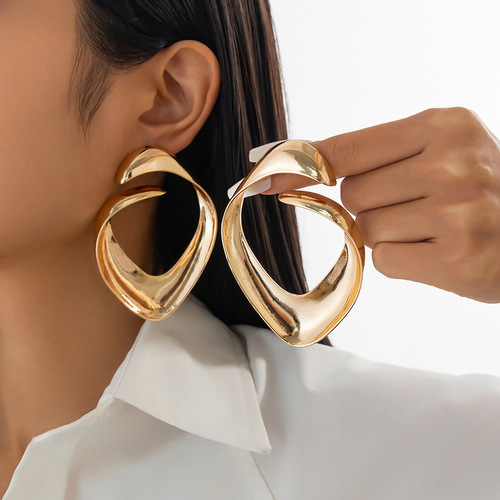 GLOSSY EARRINGS / WA-0272 - COLOR: 01 GOLD (3491)