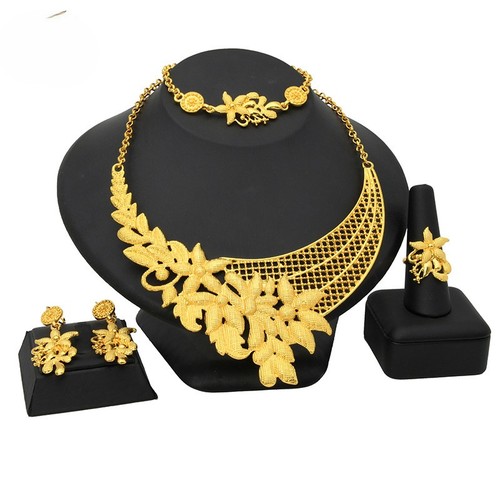 FASHION 24K GOLD JEWELRY SET / WA-0288 - COLOR:S-207