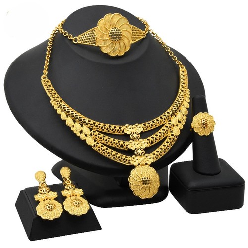 FASHION 24K GOLD JEWELRY SET / WA-0292 - COLOR: S-340