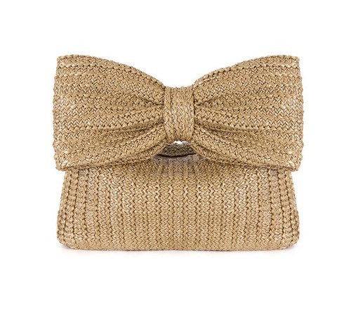 CLUTCH BAG / BG-0013 - Color : Style 10 Bow Khaki Size : 27*21cm