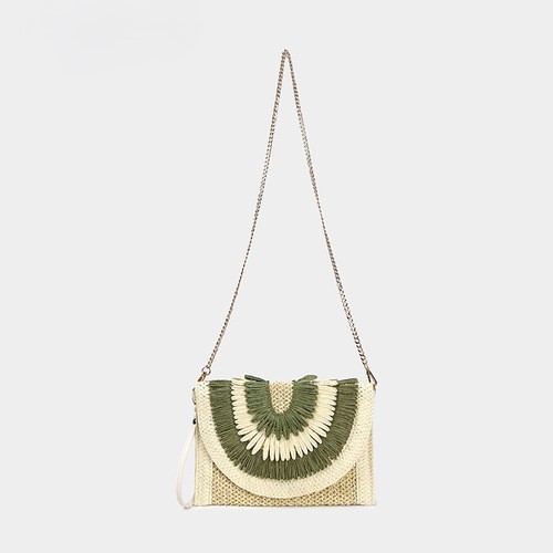 BRAIDED BAG / BG-0012 - Color : Style 14 (with long chain and short handle) Size : 27*21cm