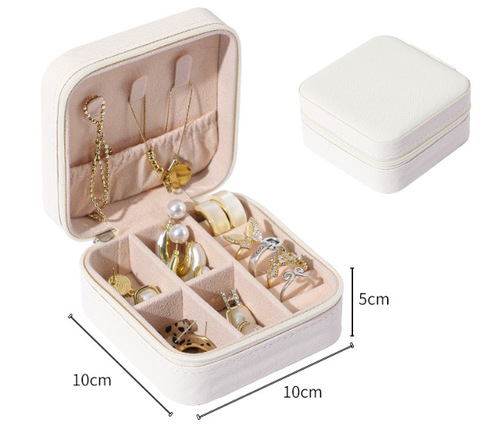 MINI PORTABLE JEWELRY BOX / WA-0309 - SIZE: 10*10*5CM