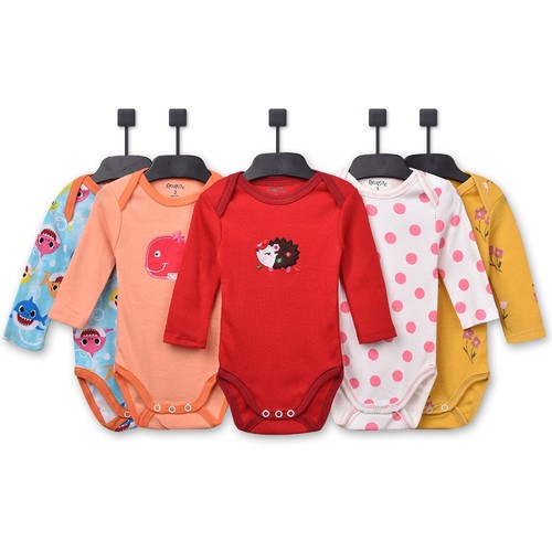 PER PIECE LONG-SLEEVED CLOTHES FOR BABY GIRL / BB-0038 - PER PIECE 800 FILLS COLOR MIXED