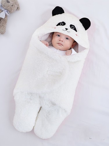 BABY BLANKET / BB-0040 - COLOR WHITE PANDA SIZE 70CM