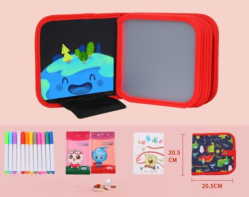 DRAWING BOARD / TY-0029 - COLOR: RED DINOSAUR WORLD 16 SIDES MULTI-FUNCTIONAL BOARD