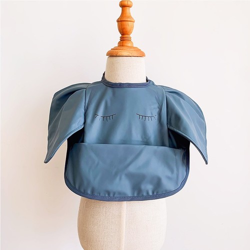 WATERPROOF BABY BIB / BB-0085 - COLOR BLUE ELEPHANT