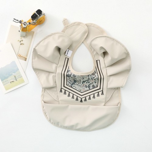 WATERPROOF BABY BIB / BB-0086 - COLOR VINTAGE FLOWER
