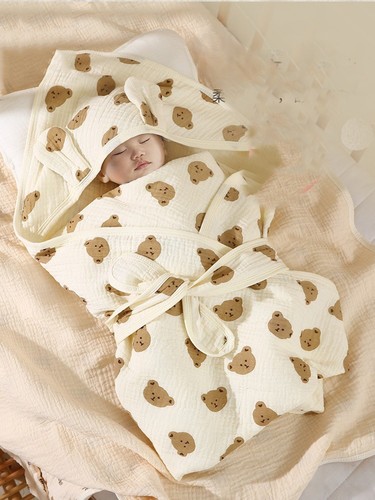 BABY BLANKET / BB-0090 - COLOR BEAR HEAD