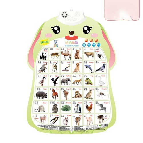 COGNITIVE WALL CHART / TY-0034/F048 - COLOR: KNOW ANIMALS