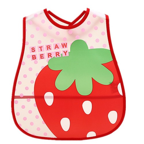 BABY BIB / BB-0191 / D05 - COLOR STRAWBERRY RED