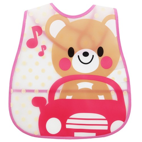 BABY BIB / BB-0220 - COLOR PINK BEAR
