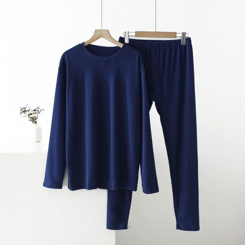 SET / WD-0631/C27 - COLOR DARK BLUE LONG SLEEVED SHIRT AND PANTS