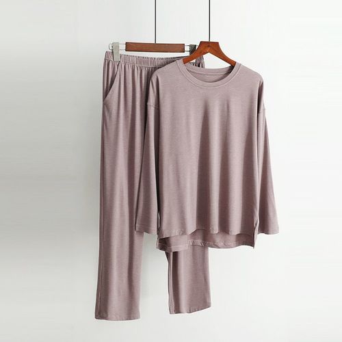 SET / WD-0632/C27 - TWO PIECE LONG SLEEVED SHIRT AND PANTS COLOR BEIGE