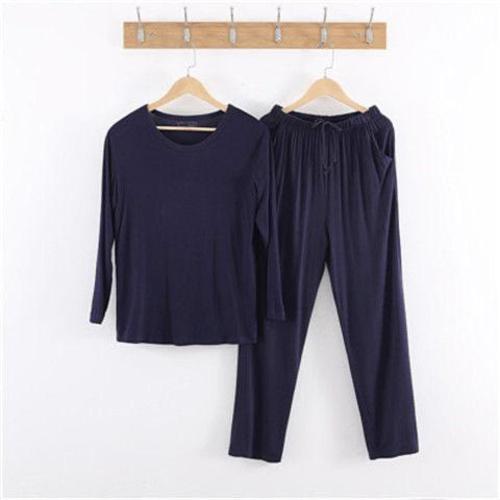 SET / WD-0641 / C32 - TWO PIECE LONG SLEEVED AND PANTS COLOR DARK BLUE