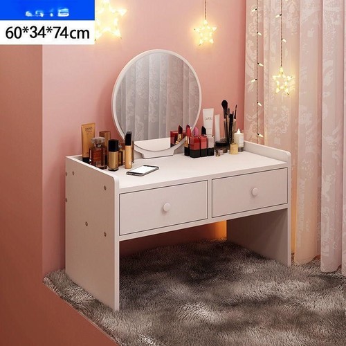 تسريحة FR-0021 / S632A - طاولة تسريحة صغيرة مع مرآة LED
اللون: أبيضمع التركيب