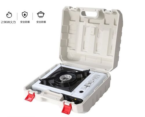 موقد غاز محمول / KN-0307 / S734 - مع 4 غاز وغلاية