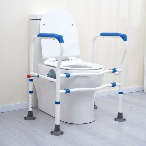 مقبض مساعد المرحاض لكبار السن / BR-0086 / S340 - اللون الأبيض