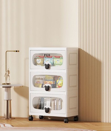 3 LAYER STORAGE CABINET / HM-0639 / S610-A - اللون أبيض
المقاس: الارتفاع ٦٩ سم، العرض ٤٠*٢٦ سم