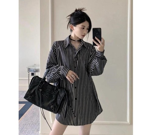 STRIPED BLOUSE WD-0832 / F193 - STRIPED BLOUSE