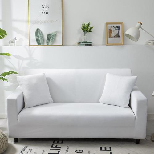 SOFA COVER- XLARGE HM-0655 / S701 - COLOR: WHITE SIZE: XLARGE 4-SEATER PILLOW NOT INCLUDED