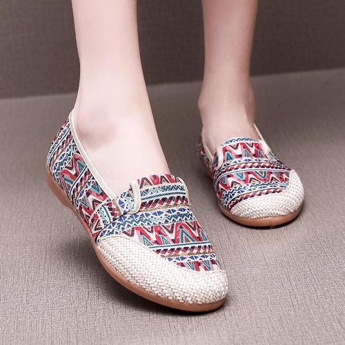 WOMEN'S SHOES WS-0223 / S110 - CASUAL SLIP-ON SNEAKERS