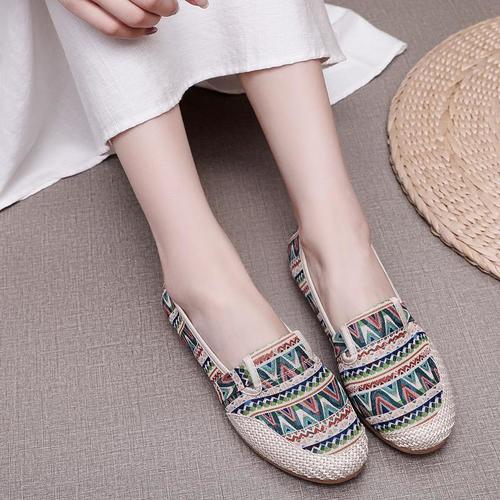 WOMEN'S SHOES WS-0224 / S110 - CASUAL SLIP-ON SNEAKERS