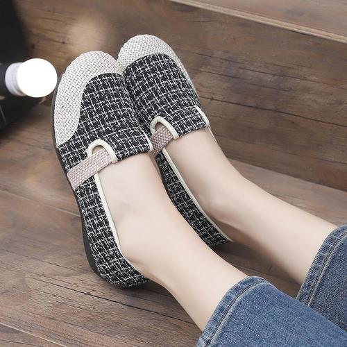 WOMEN'S SHOES WS-0230 / S110 - CASUAL SLIP-ON SNEAKERS