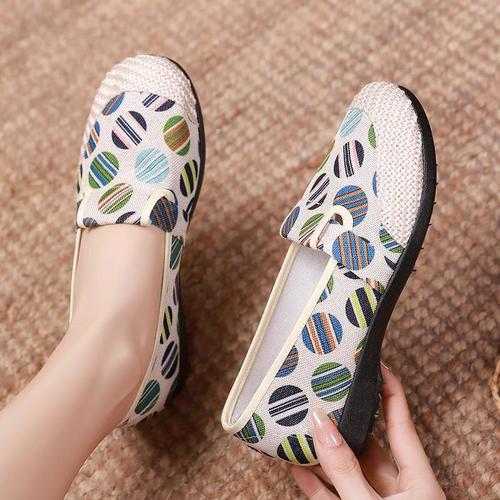 WOMEN'S SHOES WS-0231 / S110 - CASUAL SLIP-ON SNEAKERS