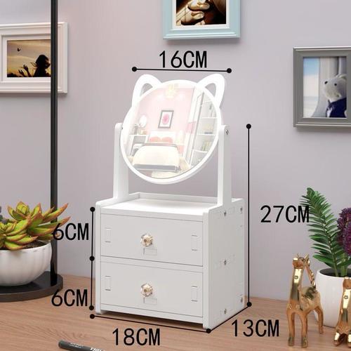 DESKTOP DRAWER  BOX / FR-0011 / K156 - cat ear makeup mirror With installation