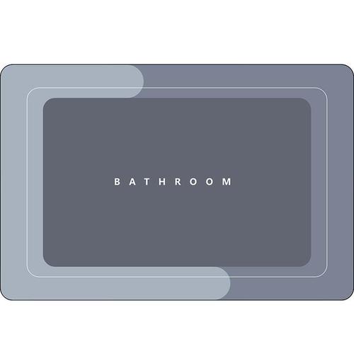 BATHROOM MAT BR-0111 / S507-B - COLOR: GRAY